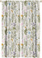 GoDazzling Floral Blackout Windows Curtains, Vintage Garden Plants Herbs Flowers Botanical Classic Design