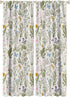 GoDazzling Floral Blackout Windows Curtains, Vintage Garden Plants Herbs Flowers Botanical Classic Design