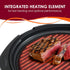 Elite Gourmet EMG-980B Smokeless Electric Tabletop Grill, 6-Serving, 14" Black, Nonstick, Dishwasher Safe