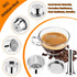 Stainless Steel Reusable Espresso Capsules for K Fee Pods, Includes 30mm Tamper, Spoon, and Brush