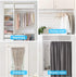 White Tension Curtain Rod for Windows, Adjustable 28 to 48 Inch, No Drilling, 7/8" for Bedroom Doorway