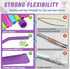 Walfos Reusable Silicone Straw, 2 Size Flexible Drinking Straws for Smoothies, BPA Free, 4 Wide + 4 Regular