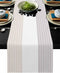 Geometric Table Runner 18x72inch, Ethnic Stripes Modern Art Linen Burlap Non-Slip Heat Resistant Cloth for Home Decor