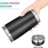 VEGOND 20oz Tumbler with Lid and Straw, Stainless Steel Vacuum Insulated Travel Coffee Mug, Black