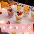 120 Pack 60 Pack Plastic Dessert Cups with Spoons Clear Yogurt Parfait Appetier Cup with Gold Glitter for Party