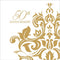 100 Count 3 Ply White & Golden 50th Anniversary Napkins for Wedding Party Favors