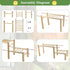 Vehomy Natural Wood Chicken Perch - Adjustable Roosting Ladder for Poultry