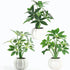 ChopiLine Artificial Plants Stems with Vase, 3 Pack Fake Plants for Home Decor,