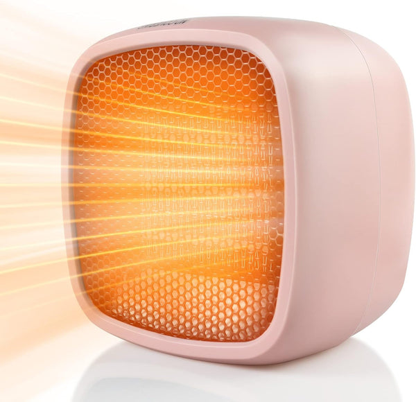 YOUCIDI Portable Space Heater, 1000W/800W Ceramic Electric Heater, Compact Small Warmer, Safe and Quiet for Indoor Use