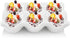 4 Pack 24 Countertop DEAYOU Cups Egg Tray Holders, Porcelain Egg Container for Fridge, Ceramic Eggs Keeper Storage