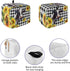 Toaster Cover 2 Slice, Yellow Sunflower Cow, Dust-Proof Cover with Pockets for Kitchen Small Appliance