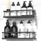 YASONIC Shower Caddy Adhesive, Rustproof Shower Shelves for Inside Shower, Large Capacity