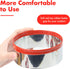 3 Pcs Round Cookie Cutters, Circle Biscuit Cutter for Baking, 0.4mm Food-Grade Stainless Steel, Red Soft Rubber Top for