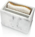 Modern White Marble Kitchen Sponge Organizer with Drain Tray