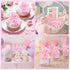 36 XunYee Pcs Baby Shower Necklace Gender Reveal Cute Feet Acrylic Pacifiers Necklaces for Baby Shower Funny Pacifiers