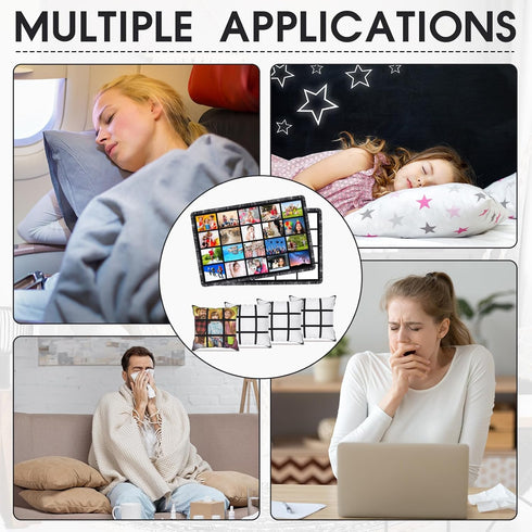 6 40 60 Inch Decor(20 9 Kinlop Pieces x Sublimation Blank Throw Blankets and Sublimation Blank Throw Pillow Cases