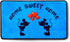 Cartoon Mouse Rugs - 17" x 30" Cute Red Heart Rug, Non-Slip Welcome Mat for Home Decor