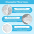 50PCS 21 30 Disposable Pillowcases, Disposable Pillow Case Covers, Soft Non-Woven Fabric Disposable Pillow Cases