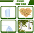 Wild Bird Feeder Sock, 6PCS Finch Feeders for Outside, Bird Seed Sock Feeder Bag Net for Finch Thistle (White, 28 X 12