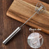 Stainless Steel Egg Whisk, Hand Push Rotary Blender, Versatile Milk Frother for Blending and Whisking