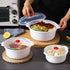 Microwave Bowls with Lids Plastic Mixing Bowls Microwave Safe Bowls Microwave Dishes for Heating Food Microwave Cookware Cooking Bowls for Ramen BPA Free Kitchen Bowls by PYSUL