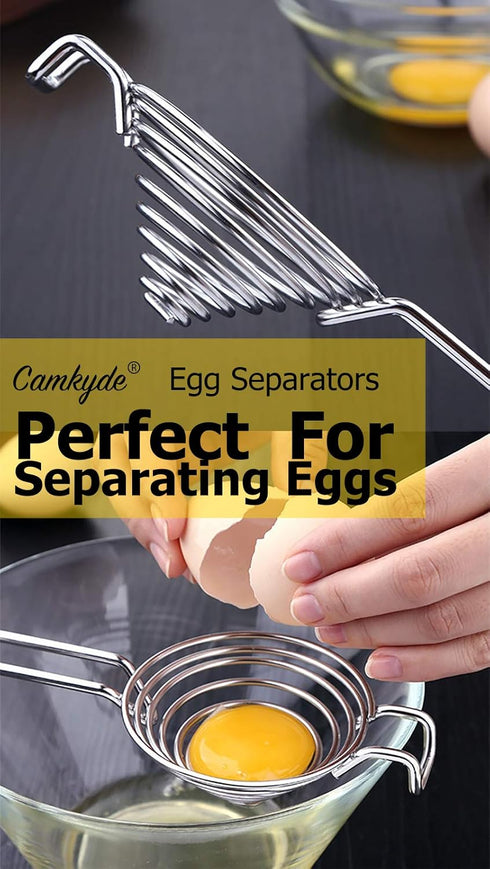 Stainless Steel Egg Yolk and White Separator Tool (Red) - Food Grade
