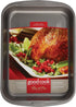 Goodcook 04048 Metal Utensil Nonstick Roast Pan, 11.5 Inch x 15.5, Easy Clean, Silver