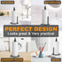 Wekuch Countertop Paper Towel Holder with Spray Bottle, Paper Towels Dispenser Stand with Sprayer Inside Center