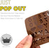 Anaeat Silicone Letter and Number Chocolate Molds, 2 Pack Alphabets & Numbers Candy Baking Mold for DIY Chocolates