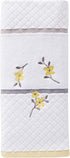 SKL Home Spring Garden Hand Towel in White