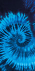 Cotton Velour Beach Towel, Colorful Blue Tie Dye