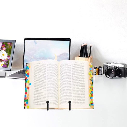 Plate Stands for Display, 4 Pcs 4-1/4 Inch Holder, Metal Iron Picture Frame Holders for Book, Photo, Small Easels