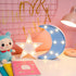 QiaoFei Decorative Moon-Star Night Light,Cute LED Nursery Night Lamp Gift-Marquee Moon-Star Sign for Birthday