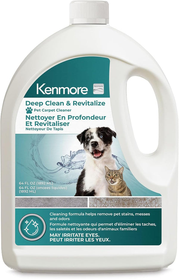 Kenmore KS1010 Deep Clean & Revitalize Pet Carpet Cleaner Formula, 64 oz, White