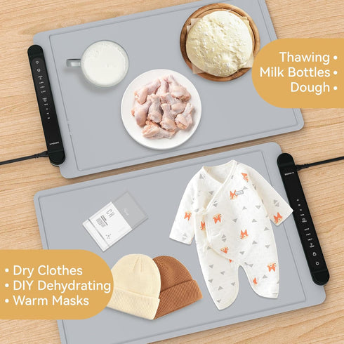 ZCJSHX Warming Trays for Buffets Party - Warming Mat for Food - Food Warmer Mat Silicone Heating Mat for Food Heating