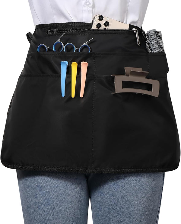 Bafelia Barber Apron with 6 Pockets, Waterproof and Bleach-proof Hair Stylist Apron for