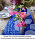 ShinyBeauty 12x72-Inch Royal Blue Sequin Table Runner with Tassel for Wedding Event Dining Decoration