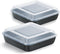 E-far 9x9 Inch Square Baking Pan Set with Lid, Nonstick Metal Bakeware for Lasagna & Brownies, 4 Pieces