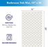 16 28 Epica Non Slip Bathtub Mat | Real Rubber Bath Mat for Tub, Shower, Baby Safety, Kids, Pet Dog, Soft No-Slip
