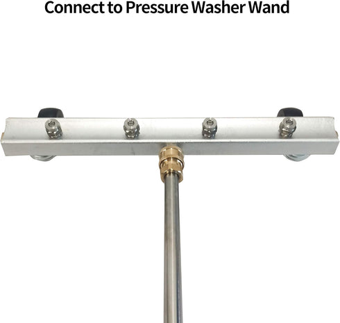 13 Inch 45-Degree 4000 Hourleey Pressure Washer Undercarriage Cleaner, Undercarriage Water Broom with Extension Wand