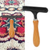 Handheld Carpet Rake, Stainless Steel Grooming Tool for Cleaning Shag Rugs, Portable Carpet Rake