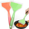 Shappy 2 Pcs Wide Silicone Spatula - Tamagoyaki Shovel Turner Nonstick Fried Shovel Fish Spatula for Nonstick Cookware
