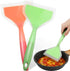 Shappy 2 Pcs Wide Silicone Spatula - Tamagoyaki Shovel Turner Nonstick Fried Shovel Fish Spatula for Nonstick Cookware