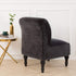 Beacon Pet Armless Chair Slipcover Stretch, Velvet Spandex Accent Chair Cover, Removable Washable Furniture Protector