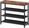 HOOBRO Shoe Rack with 3 PU Shelves, 4-Tier Shoe Storage Organizer for