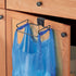 mDesign Over the Cabinet Metal Wire Small Garbage Container, Trash Bag Holder Rack for Kitchen, Pantry, Bathroom