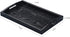 Rectangle Wooden Serving Tray - Breakfast Tray with Handles, Black, 14 by 9-Inch