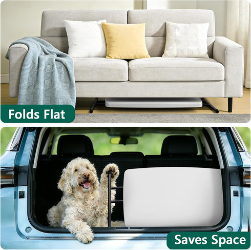 30in Folding Table, Portable Picnic Table with Adjustable Height, Foldable TV Tray Table & Laptop Desk for Small
