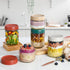Lids,16oz Set 4, DIMBRAH Overnight Oats Containers with Glass Jars with Lids - Of Practical Oatmeal Container to Go
