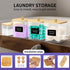 SRLEDL 4-Pack Laundry Pods Container, Laundry Room Organization Containers,Large Laundry Detergent Powder Storage